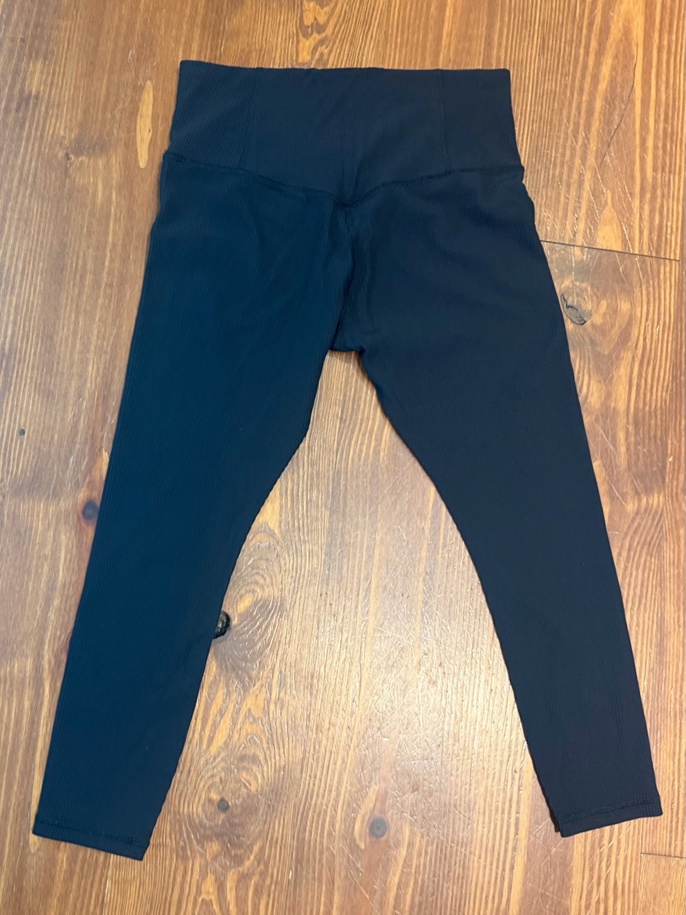 Kids Black High-Waist Stretch Leggings